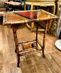 Antique Regency Style Bamboo Chinoiserie Table C 1840 - 3234713