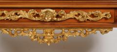 Antique Regency Style Giltwood Mahogany Figural Console Table - 3462310