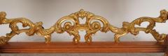 Antique Regency Style Giltwood Mahogany Figural Console Table - 3462317