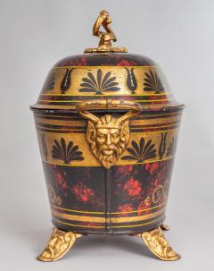 Antique Regency Toleware Coal Scuttle - 976194