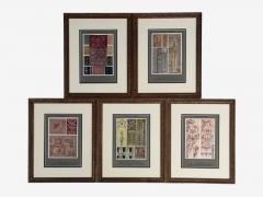 Antique Renaissance Six Framed Antique Ornament Prints 20th C  - 4585222