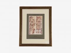 Antique Renaissance Six Framed Antique Ornament Prints 20th C  - 4585231