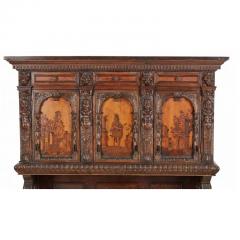 Antique Renaissance Style Marquetry Inlaid Cupboard - 4045823