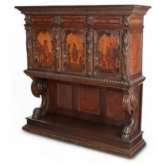 Antique Renaissance Style Marquetry Inlaid Cupboard - 4045824