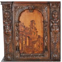 Antique Renaissance Style Marquetry Inlaid Cupboard - 4045832