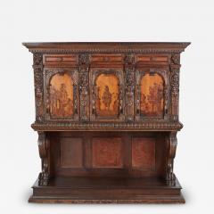 Antique Renaissance Style Marquetry Inlaid Cupboard - 4045969