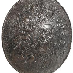 Antique Renaissance Style Relief Shield W Roman Soldiers - 4254812