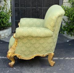 Antique Rococo Giltwood Bergere Arm Chair C 1810 - 2483500