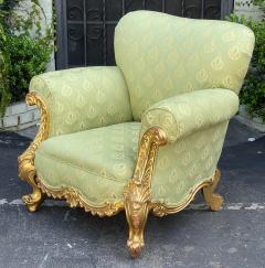 Antique Rococo Giltwood Bergere Arm Chair C 1810 - 2483507