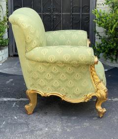 Antique Rococo Giltwood Bergere Arm Chair C 1810 - 2483530
