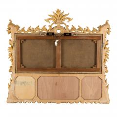 Antique Rococo Style Giltwood Trumeau Mirror with Still Life Panel - 4613669