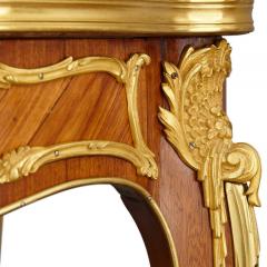 Antique Rococo style rosewood ormolu and marble centre table - 2981925