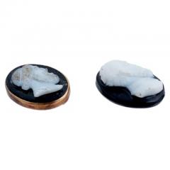 Antique Roman Oval Carved Sardonyx Stone Cameos - 3899872