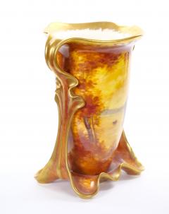 Antique Royal Bonn German Porcelain Hand Painted Gilt Figural Decorative Vases - 4707720