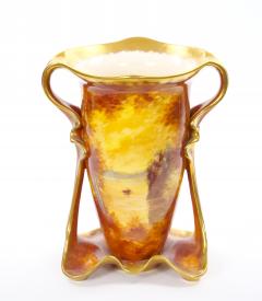 Antique Royal Bonn German Porcelain Hand Painted Gilt Figural Decorative Vases - 4707721