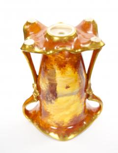 Antique Royal Bonn German Porcelain Hand Painted Gilt Figural Decorative Vases - 4707729