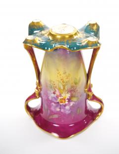Antique Royal Bonn German Porcelain Hand Painted Gilt Floral Decorative Vases - 4707752
