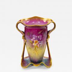 Antique Royal Bonn German Porcelain Hand Painted Gilt Floral Decorative Vases - 4708328