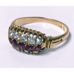 Antique Ruby Diamond Gold Ring Birmingham 1899 - 1095958