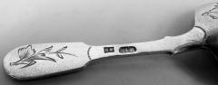 Antique Russian Aesthetic Silver Tea Caddy Spoon - 4533365