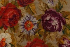 Antique Russian Bessarabian Floral Hand Knotted Wool Rug - 1906344