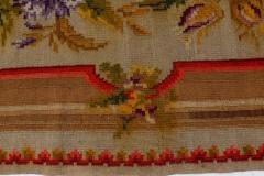 Antique Russian Bessarabian Floral Hand Knotted Wool Rug - 1906345