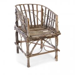 Antique Rustic French Twig Chair - 1436906