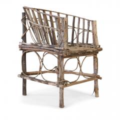 Antique Rustic French Twig Chair - 1436907