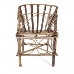 Antique Rustic French Twig Chair - 1436927