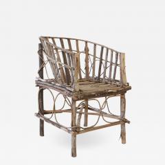 Antique Rustic French Twig Chair - 1440432