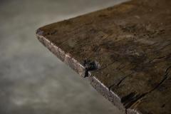 Antique Rustic Oak Trestle Table 19th Century - 4698384
