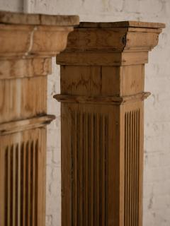 Antique Salvaged Architectural Wood Columns a Pair - 2803234