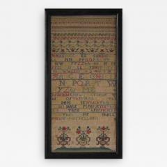 Antique Sampler 1742 by Mary Ellicott - 1908415