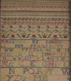 Antique Sampler 1742 by Mary Ellicott - 1908417