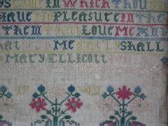 Antique Sampler 1742 by Mary Ellicott - 1908427