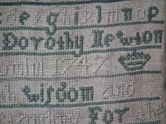 Antique Sampler 1747 by Dorothy Newton - 2006269