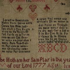 Antique Sampler 1777 by Phebe Hotham Aged 10 - 4513930