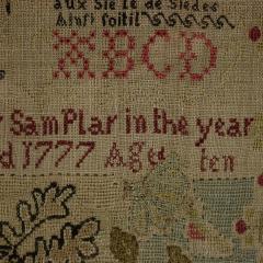Antique Sampler 1777 by Phebe Hotham Aged 10 - 4513931
