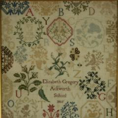 Antique Sampler 1805 Elizabeth Gregory Ackworth School - 4794069