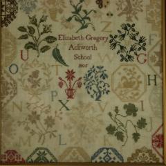 Antique Sampler 1805 Elizabeth Gregory Ackworth School - 4794070