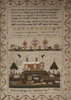 Antique Sampler 1805 by Frances Spriggs - 1745972
