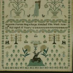 Antique Sampler 1821 by Susanna Farrow - 2502736