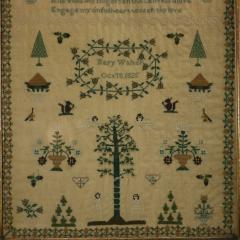 Antique Sampler 1825 by Mary Walter - 3905520