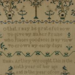 Antique Sampler 1831 By Emma Arthey - 3683394