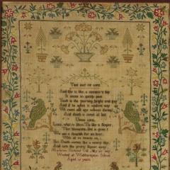 Antique Sampler 1837 by Marianne Butland Gill - 4182071