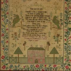 Antique Sampler 1837 by Marianne Butland Gill - 4182072
