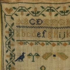 Antique Sampler 1840 By Elizabeth Ann Fox - 3641119