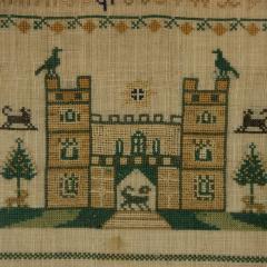 Antique Sampler 1840 By Elizabeth Ann Fox - 3641122