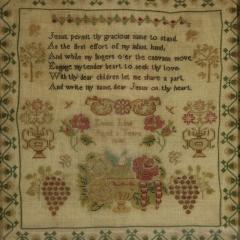 Antique Sampler 1840 by Emma Lind - 3172095