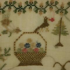 Antique Sampler 1842 by Ann Minter Aged 8 Years - 4638609